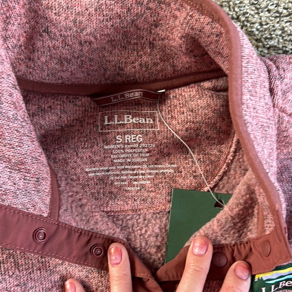 Pink L.L. Bean pullover jacket. - Picture 3 of 6
